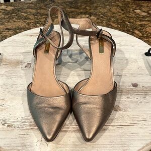 Louise et Cie - Ankle Strap Heels in Silver - Size 10